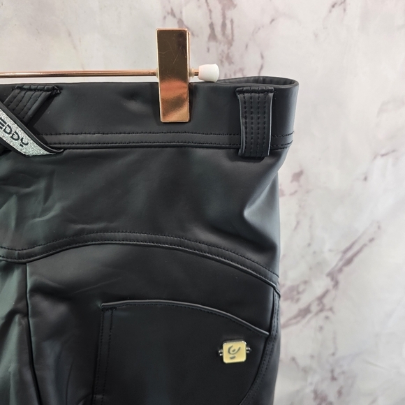 Freddy Pant Womens 8 Medium Black WR UP Booty Lifting Legging Skinny Leather - Picture 12 of 13